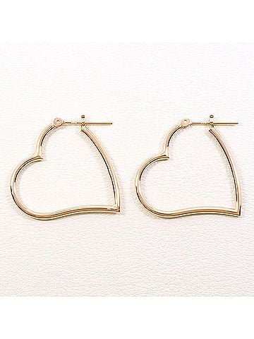 Unbranded K10 10K Pink Gold Earrings, Total Weight 1.0g, Like New Jewelry (view 1)