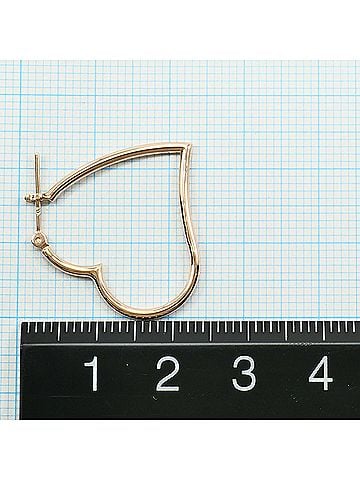 Unbranded K10 10K Pink Gold Earrings, Total Weight 1.0g, Like New Jewelry (view 2)