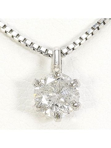 Unbranded PT900 Platinum / PT850 Necklace with 0.3ct Diamond, Total Weight 2.7g, 45cm, Like New Condition. (view 1)