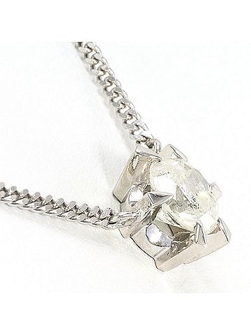 Unbranded PT850 Platinum Necklace with 1.26ct Diamond, Certificate of Authenticity Included, Total Weight 6.5g, 41cm, Like New Condition (view 2)