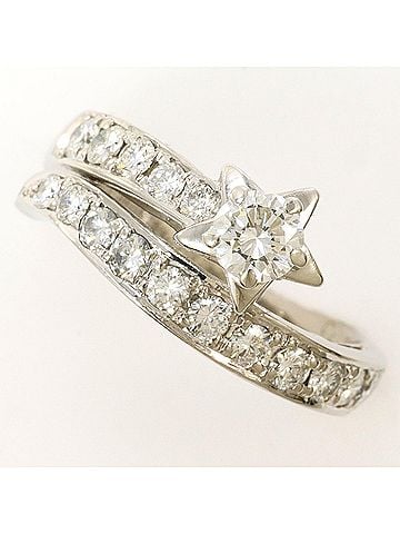 Unbranded PT900 Platinum Ring, 1 Diamond (0.316ct) and 0.70ct (I1 clarity), with Certificate of Authenticity, Total Weight 7.6g, Like New Condition. (view 1)