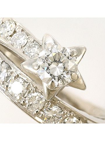 Unbranded PT900 Platinum Ring, 1 Diamond (0.316ct) and 0.70ct (I1 clarity), with Certificate of Authenticity, Total Weight 7.6g, Like New Condition. (view 2)