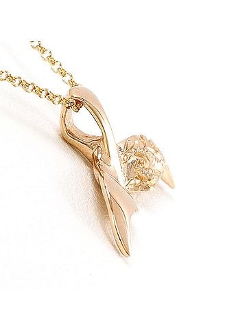 Unbranded K14 14K Pink Gold Necklace, Total Weight 2.5g, 45cm, Like New Condition (view 2)