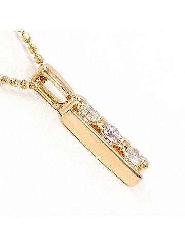 Unbranded K14 14K YG Yellow Gold Necklace with 0.14ct Diamond, Total Weight 1.6g, 40cm, Like New Condition (view 2)