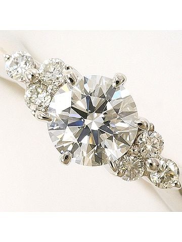 Unbranded PT900 Platinum Ring with 0.515ct Diamond and 0.12ct (VVS2 clarity, certified), Total Weight 3.7g, Like New Condition. (view 2)