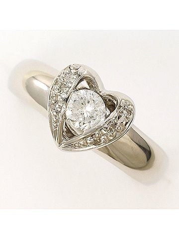 Unbranded PT900 Platinum Ring with 0.26ct Diamond (no carat marking), I1 clarity, Certificate of Authenticity, Total Weight 3.3g, Like New Condition. (view 1)