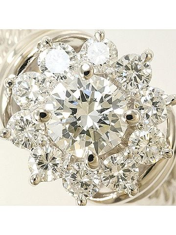 Unbranded PT900 Platinum Ring with 0.582ct Diamond and 0.625ct (SI2 clarity, certified), Total Weight 9.2g, Like New Condition. (view 2)