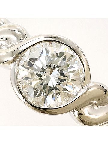 Unbranded PT900 Platinum Ring, 1 Diamond, 1.055ct, VS2 Clarity, Certified, Total Weight 7.9g, Like New Condition. (view 2)
