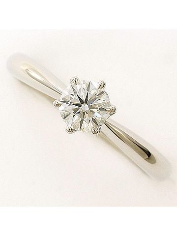 Unbranded PT900 Platinum Ring with 0.357ct Diamond (SI1 Clarity), Certified, Total Weight 2.9g, Like New Condition. (view 1)