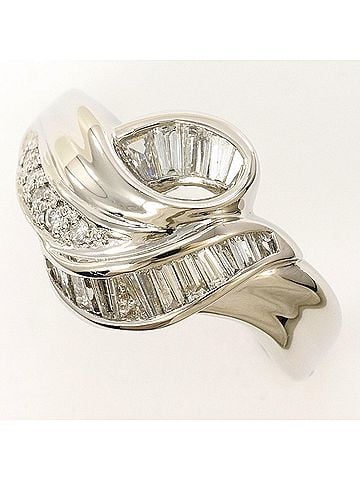 Unbranded PT850 Platinum Ring, 1 Diamond (0.50ct), with Appraisal Certificate, Total Weight 6.5g, Like New Condition. (view 1)