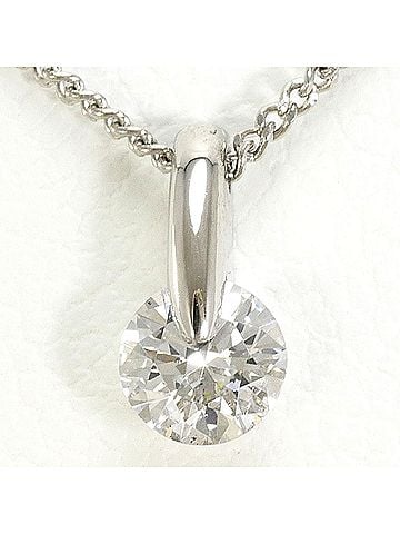 Unbranded PT900 Platinum / PT850 Necklace with 0.22ct Diamond, Total Weight 1.7g, 40cm, Like New Condition (view 1)