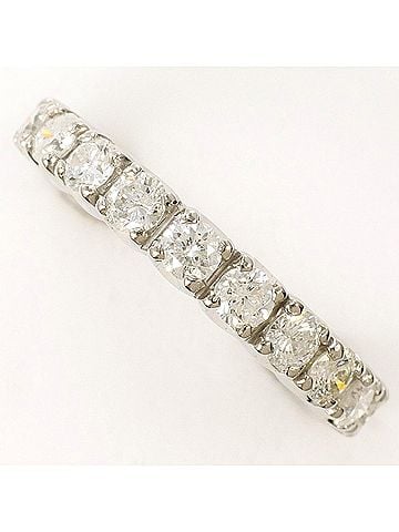 Unbranded PT900 Platinum Ring with 1.00ct Diamond, Certificate of Authenticity Included, Total Weight 3.7g, Like New Condition. (view 1)