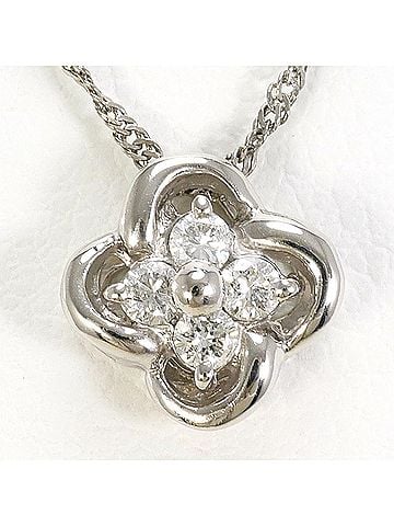 Unbranded Platinum (PT850) Necklace with 0.10ct Diamond, Total Weight 1.9g, 40cm, Like New Condition. (view 1)
