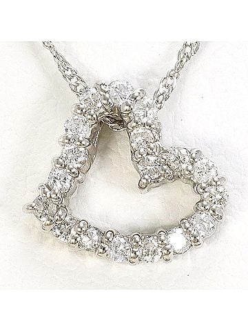 Unbranded PT900 Platinum / PT850 Necklace with 0.17ct Diamond, Total Weight 2.3g, 39cm, Like New Condition. (view 1)
