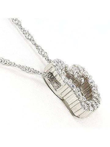 Unbranded PT900 Platinum / PT850 Necklace with 0.17ct Diamond, Total Weight 2.3g, 39cm, Like New Condition. (view 2)