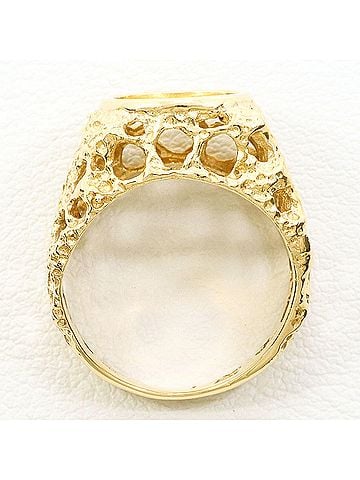 Unbranded K14 14K YG Yellow Gold and K10 10K Ring - Total Weight 4.5g Like New Jewelry (view 2)