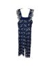 Nightcap 100% Cotton Floral Blue White Jumpsuit Size M - photo 2