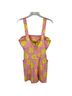 Hutch 100% Polyester 100% Polyester Leopard Print Pink Yellow Romper Size S - photo 2