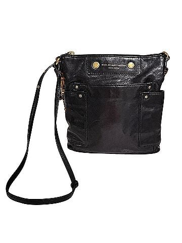 Marc Jacobs designer, vintage, y2k, leather, gold-tone hardware, authentic, luxury Leather Crossbody Bag (view 1)