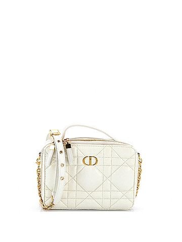 Christian Dior Caro Box Bag with Chain Macrocannage Quilt Calfskin (view 1)