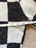 Double Zero Checkered-gingham Black White Wool Cardigan Size S - photo 6