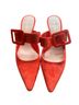 Zara 100% Suede Red Pink Heels Size 8 1/2 - photo 1