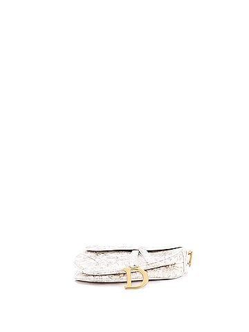 Christian Dior Saddle Handbag with Strap Printed Leather Medium (view 2)