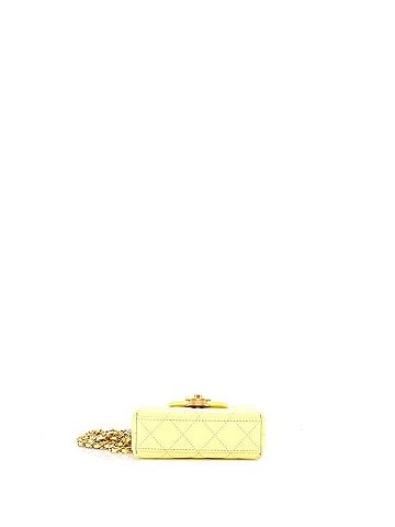 Chanel Kelly Top Handle Shopping Bag Quilted Shiny Aged Calfskin Nano (view 2)