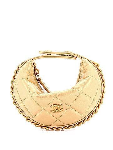 Chanel Chain Around Hobo Pouch Quilted Lambskin Extra Mini (view 1)