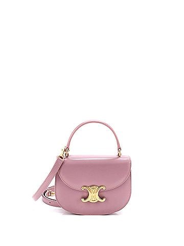 Céline Triomphe Besace Clea Top Handle Flap Bag Leather Mini (view 1)