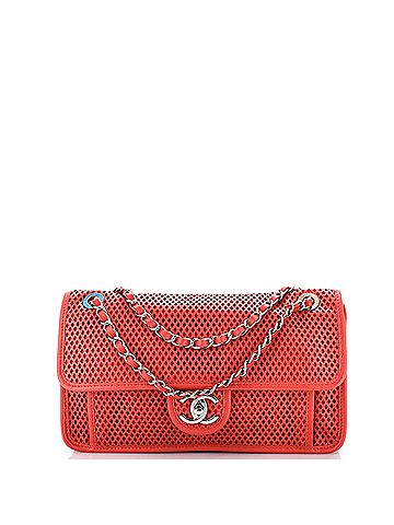 Chanel Up In The Air Flap Bag Perforated Leather Medium (view 1)