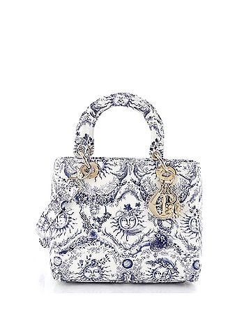Christian Dior Le Soleil Lady Dior NM Bag Printed Leather Medium (view 1)