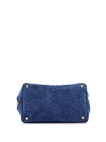 Prada Canapa Tote Denim Small (view 2)