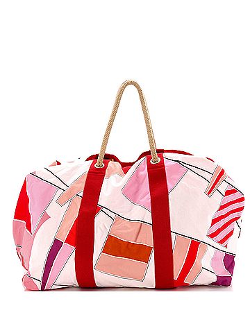 Hermès Drapeaux Au Vent Bag Printed Canvas Large (view 1)
