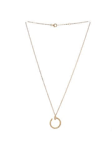 Cartier Juste un Clou Pendant Necklace 18K Rose Gold and Pave Diamonds (view 2)
