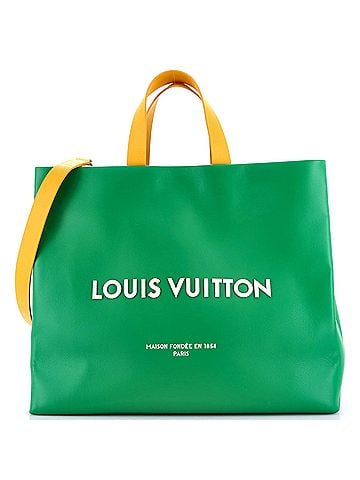 Louis Vuitton Shopper Tote Leather MM (view 1)