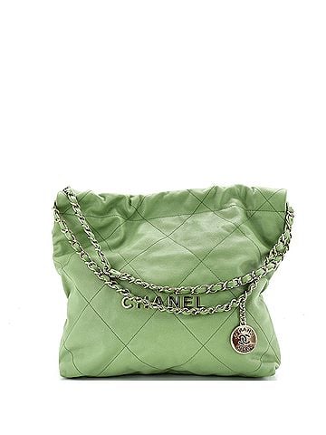 Chanel 22 Chain Hobo Quilted Caviar Small (view 1)