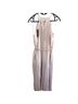 Lulus 80% Polyester 20% Cotton 100% Cotton Stripes Tan White Casual Dress Size L - photo 2