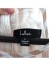 Lulus 80% Polyester 20% Cotton 100% Cotton Stripes Tan White Casual Dress Size L - photo 3