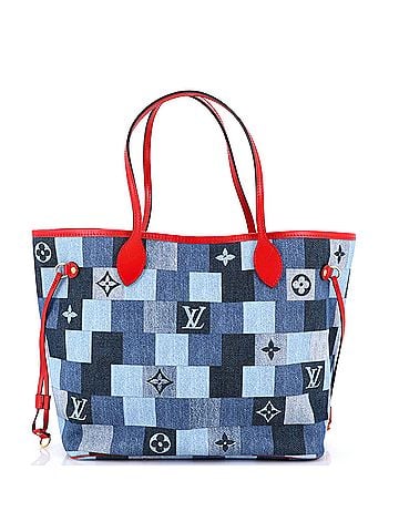 Louis Vuitton Neverfull Tote Damier and Monogram Patchwork Denim MM (view 1)