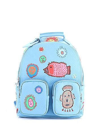 Louis Vuitton Multipocket Backpack Yayoi Kusama Faces Monogram Taurillon Leather (view 1)