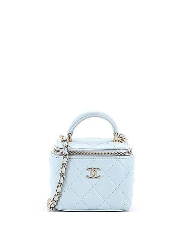 Chanel Classic Top Handle Vanity Case with Chain Quilted Lambskin Mini (view 1)