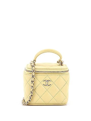 Chanel Classic Top Handle Vanity Case with Chain Quilted Lambskin Mini (view 1)