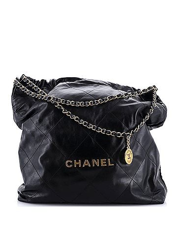 Chanel 22 Chain Hobo Quilted Calfskin Large (view 1)