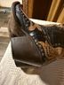 Corral Boots 100% Leather Brown Black Boots Size 6 - photo 5