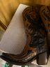 Corral Boots 100% Leather Brown Black Boots Size 6 - photo 6
