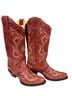 Corral Boots 100% Leather Red Boots Size 7 - photo 2