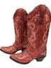 Corral Boots 100% Leather Red Boots Size 7 - photo 1