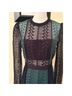 Self-Portrait 100% Polyester 100% Viscose Green Black Cocktail Dress Size 6 - photo 6