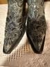 Corral Boots 100% Leather Gray Black Boots Size 7 1/2 - photo 4